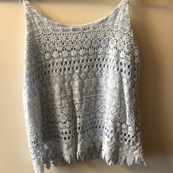 Blue crotchet top - Picture 2 of 4